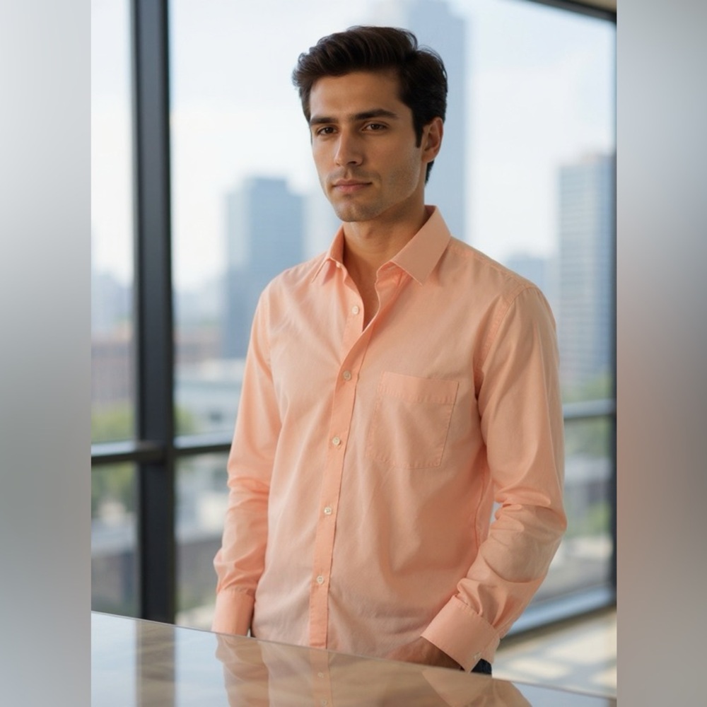 Stafford Men's Coral Shirt